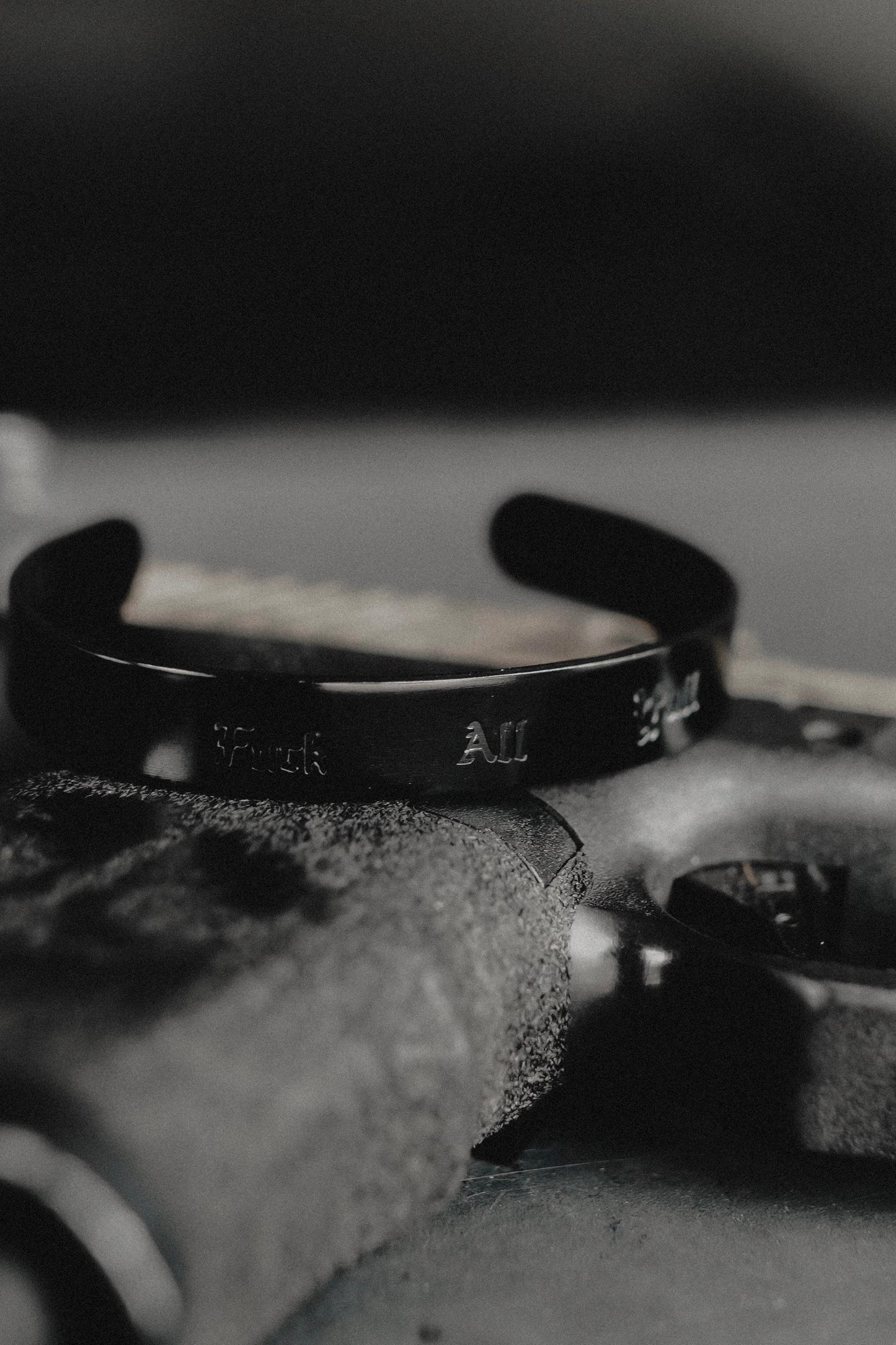 TRIPLE BLACK ALUMINUM CUFF (LIMITED QUANTITTIES)