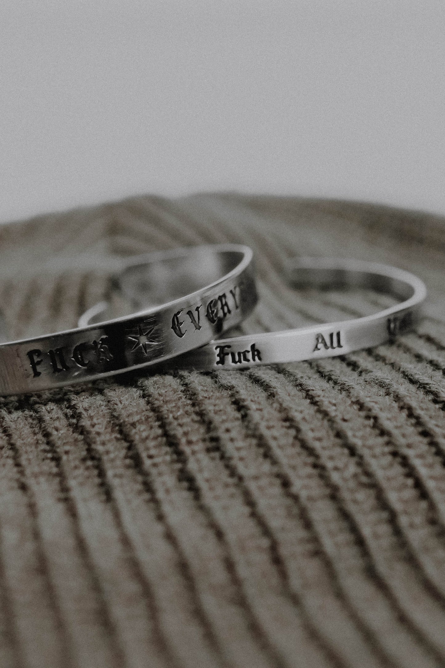 THIN FAY STAINLESS STEEL CUFFS (LIMITED QUANTITIES)