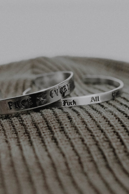 THIN FAY STAINLESS STEEL CUFFS (LIMITED QUANTITIES)