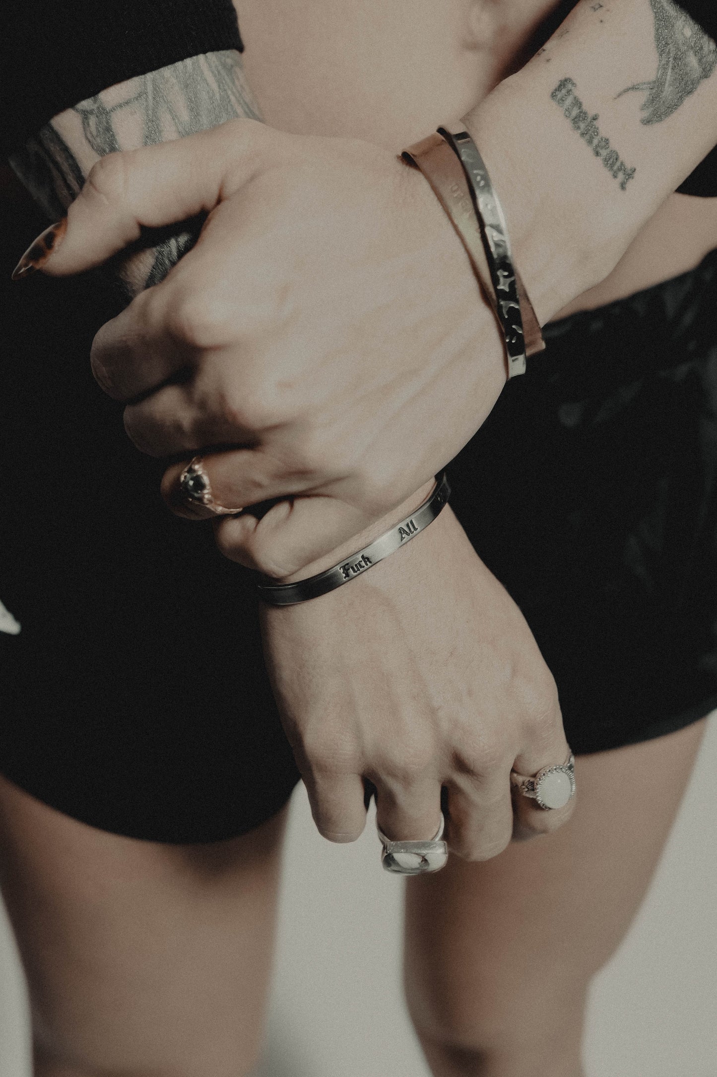 THIN FAY STAINLESS STEEL CUFFS (LIMITED QUANTITIES)
