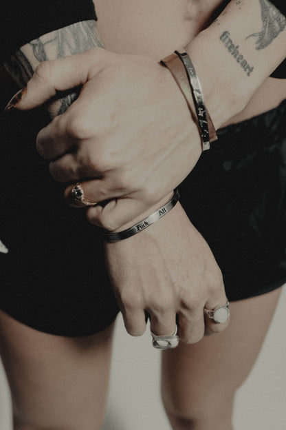 THIN FAY STAINLESS STEEL CUFFS (LIMITED QUANTITIES)