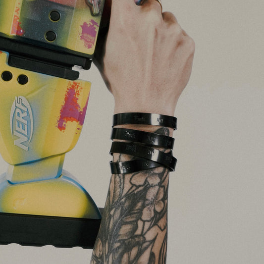 TRIPLE BLACK ALUMINUM CUFF (LIMITED QUANTITTIES)