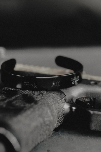TRIPLE BLACK ALUMINUM CUFF (LIMITED QUANTITTIES)